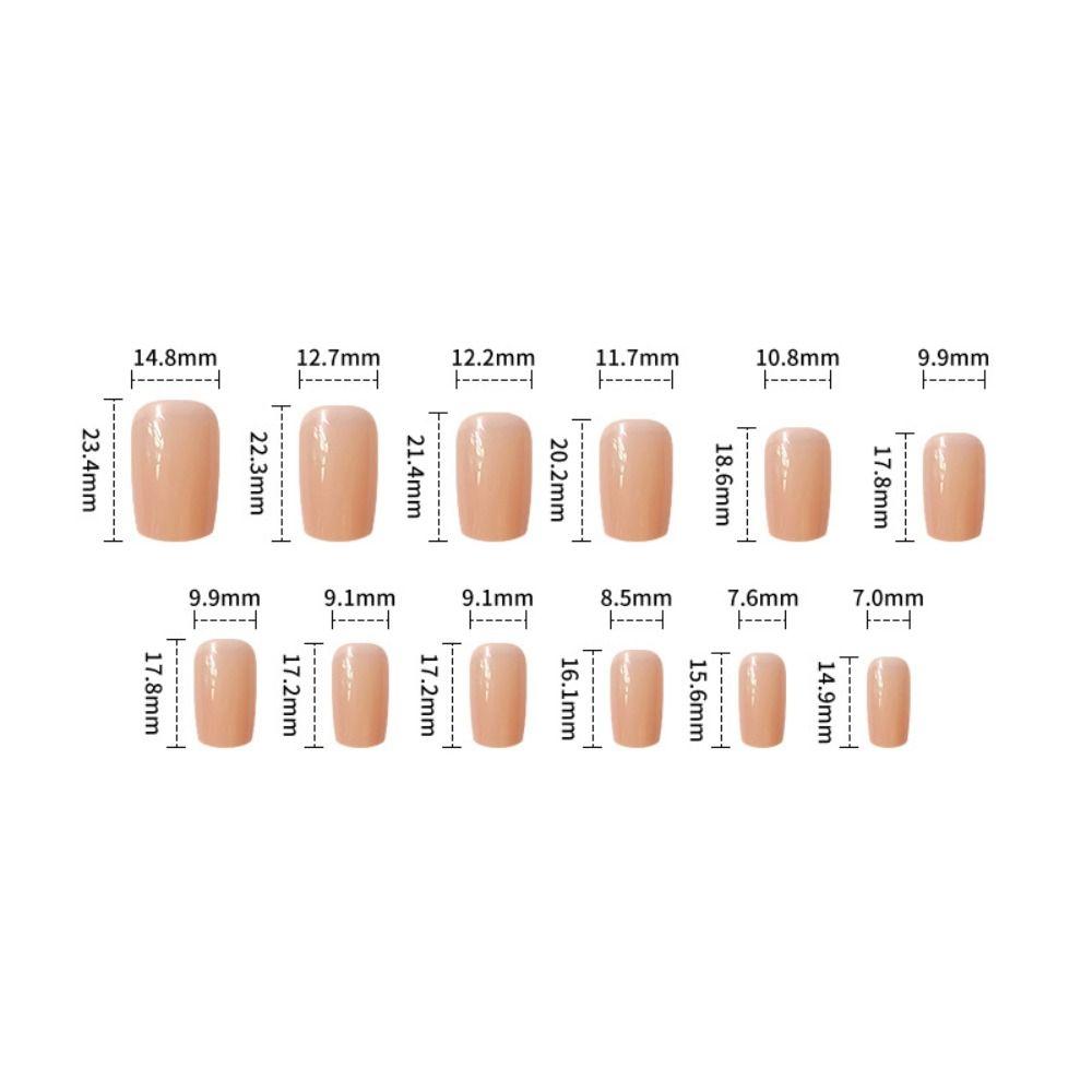 Sexy Black Little Red Daisy French Fake Nails Women Fashion False Nail Square Head Wearable Manicure Full Cover Press on Nails