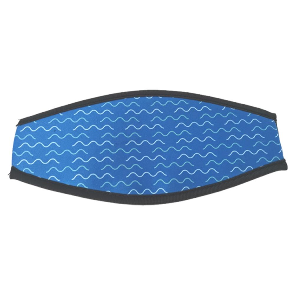 Neoprene Mask Strap Cover Diving Mask Straps Comfortable Hair Protector Wrap Ocean Pattern Diving Wrapping Strap for Long Hair