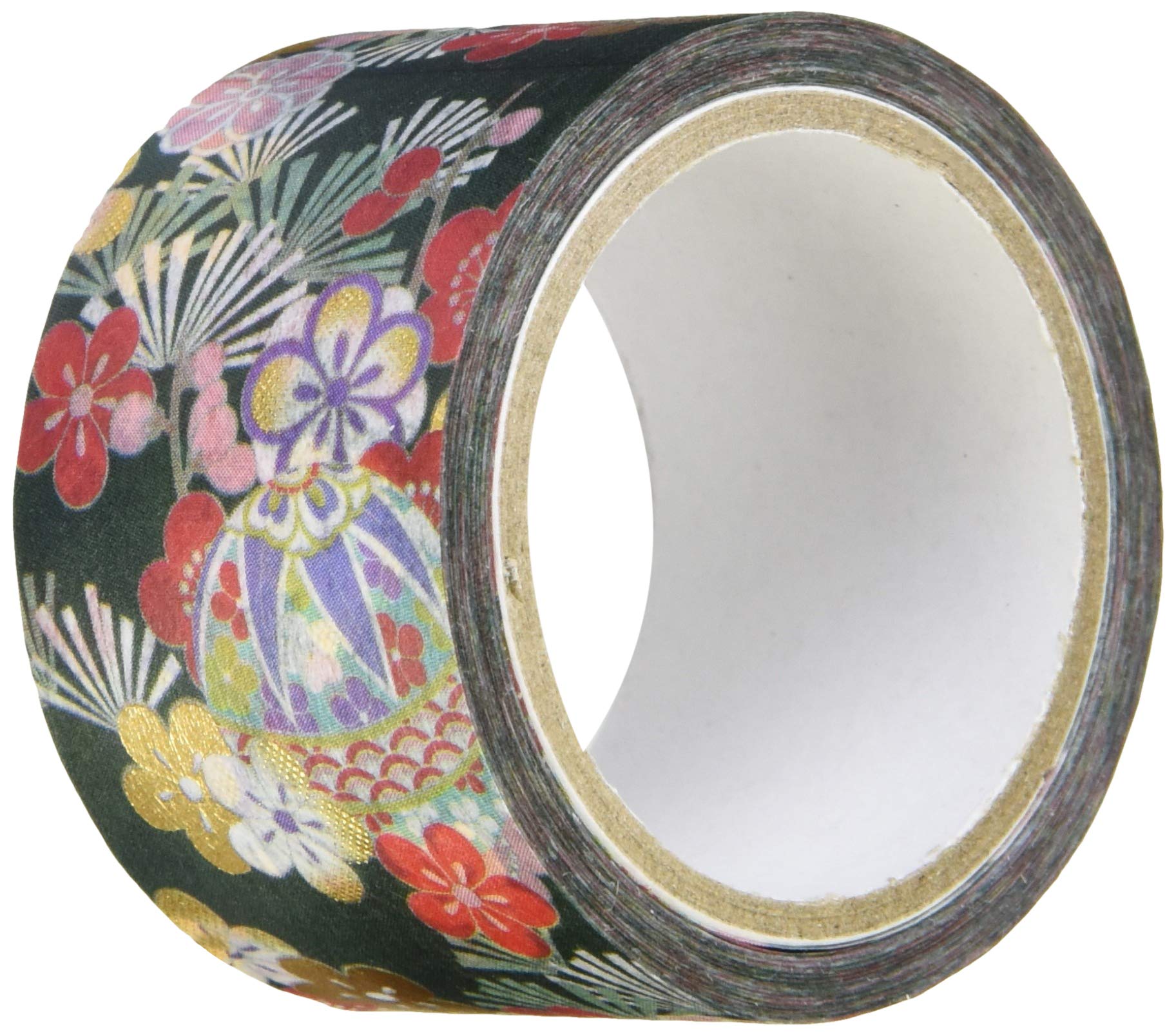 Kamiiso Sangyo Masking Temari Ume 25mm x Tape, (Plum Blossom) design, 5m, GR-2026