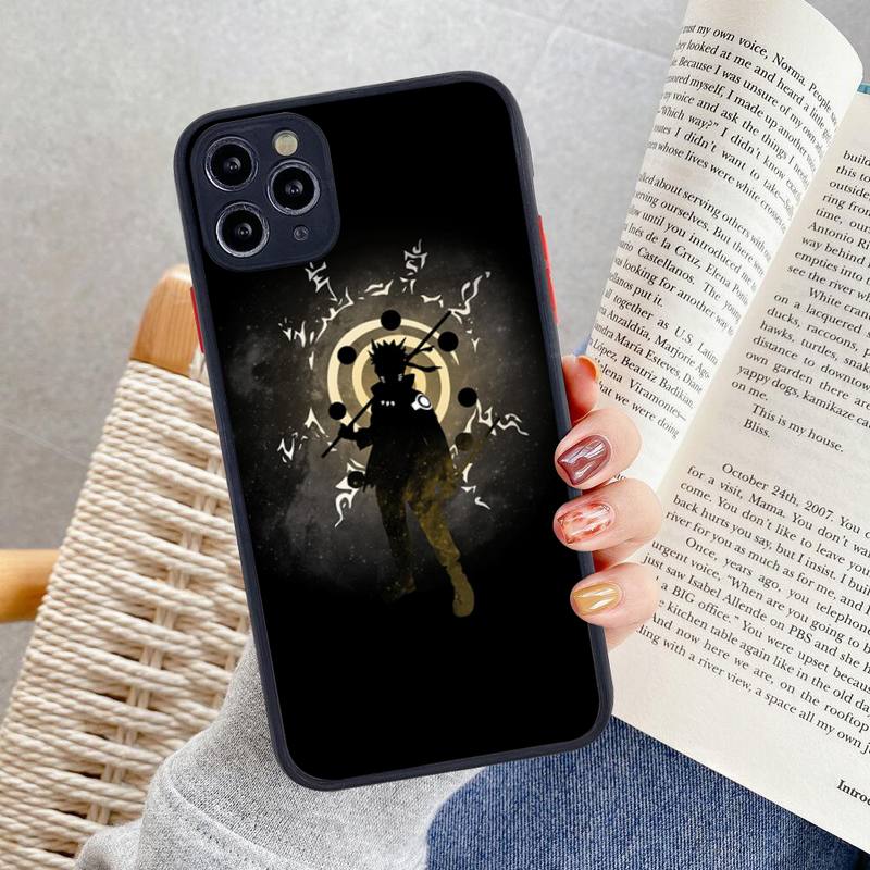 Naruto Uzumaki telefondeksel for iphone 13 12 11 Pro Max Mini XS 8 7 Plus X SE 2020 XR Matt gjennomsiktig deksel