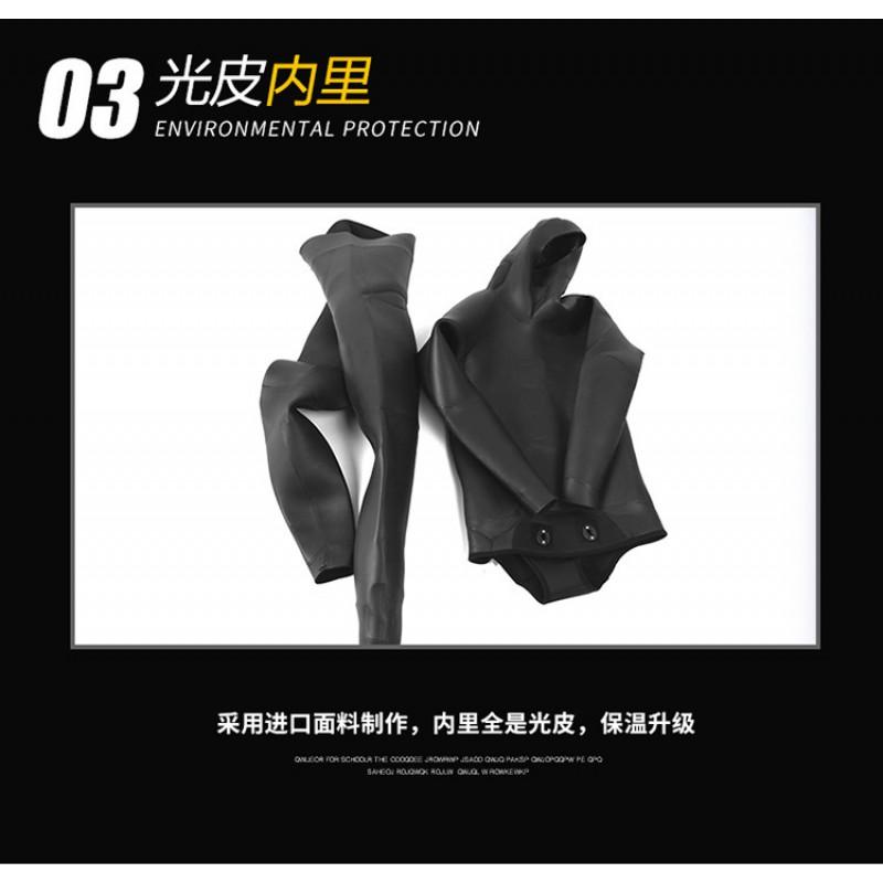 ZCCO 5mm Neoprene Wetsuit Set Camo Spearfishing Diving Suit Men Women Warm Water Sports Gear