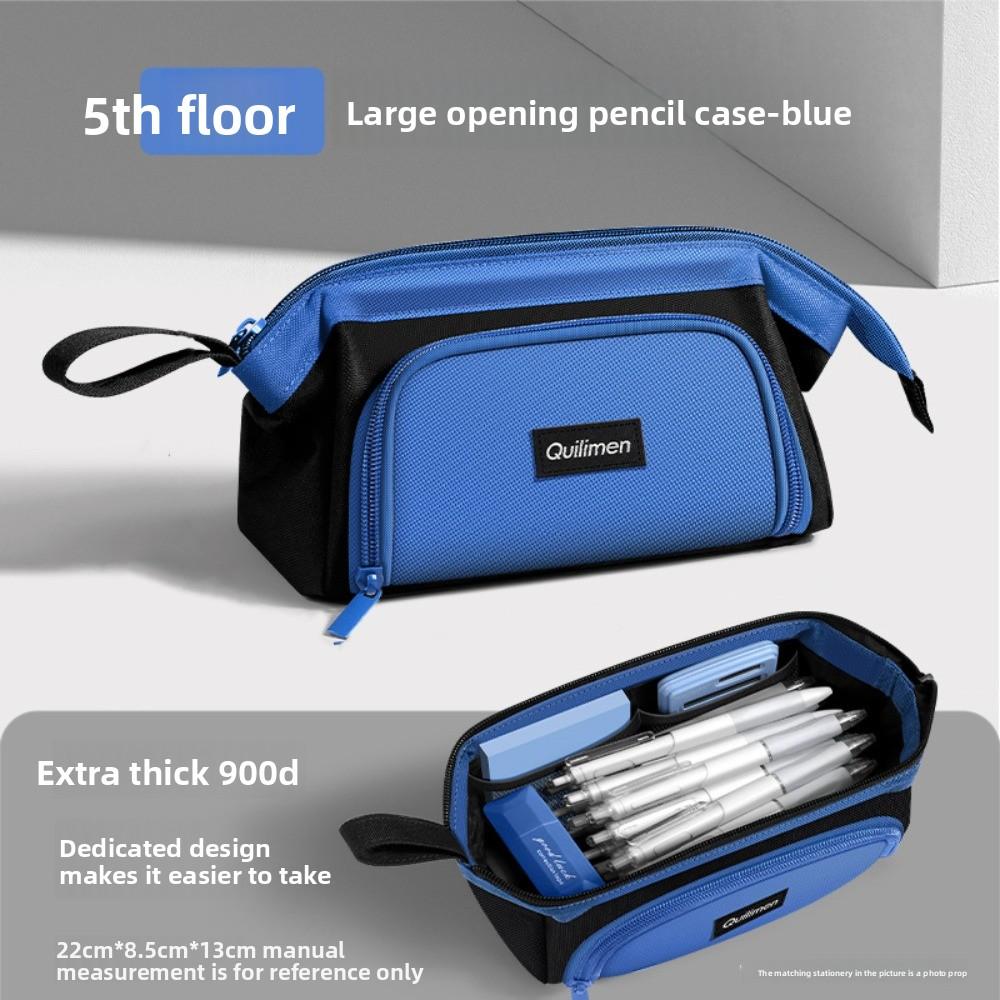 Multiple Layers Stationery Bag Multifunctional Pen Pencil Case Simple Pencil Bag  Student