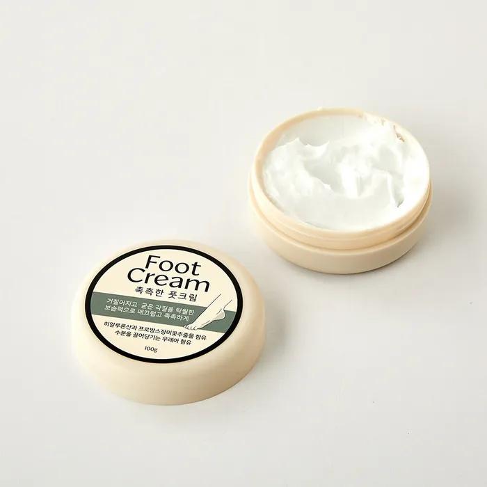 Foot cream that moisturizes and smoothes rough feet