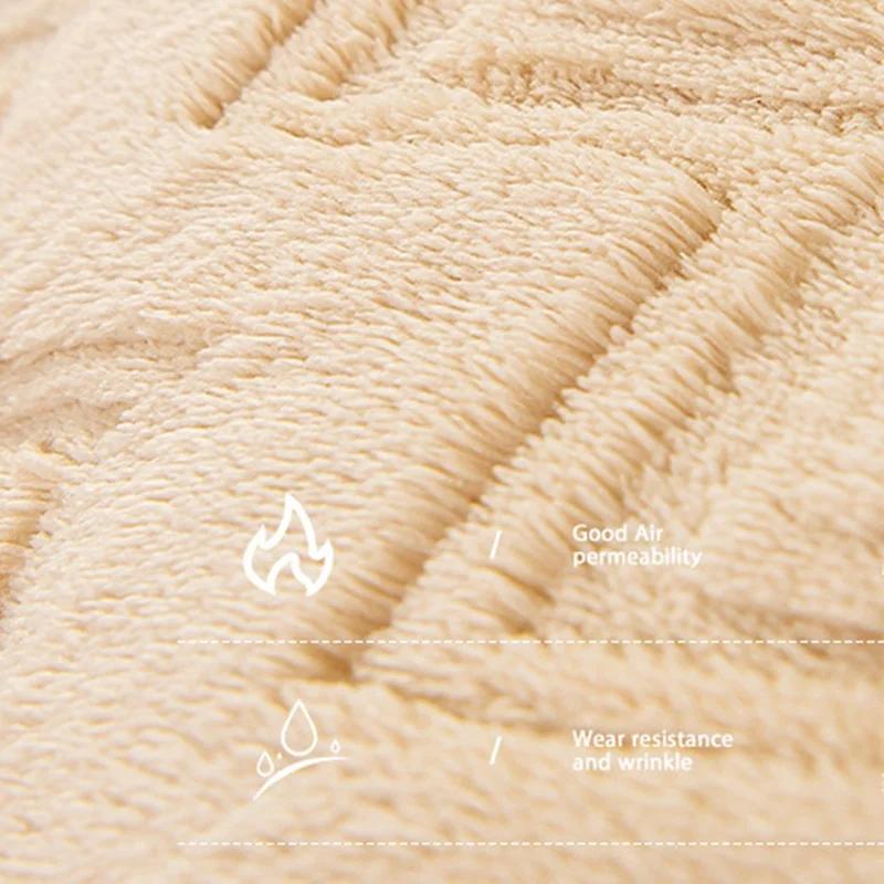 1pc Warm Solid Color Sofa Cushion Mat Four Seasons Universal Non-slip Anti-dirt Sofa Towel Couch Slipcover for Living Room Home