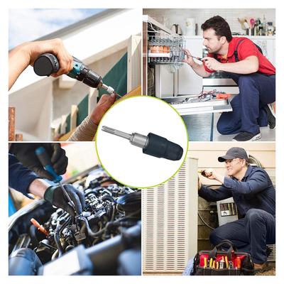 Adattatore Compatibile per SDS Plus a SDS Max Lungo 8 1/4 Pollici Utensile Martello Rotativo in Acciaio Legato Nero