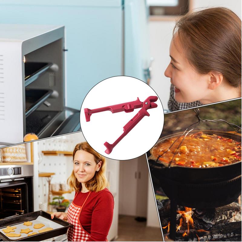 Hot Dish Gripper Anti-Scald Clip For Plates Non-Slip Heat Insulation Pot Holder Clamp For Baking Cooking 2-in-1 Hot Bowl Tongs