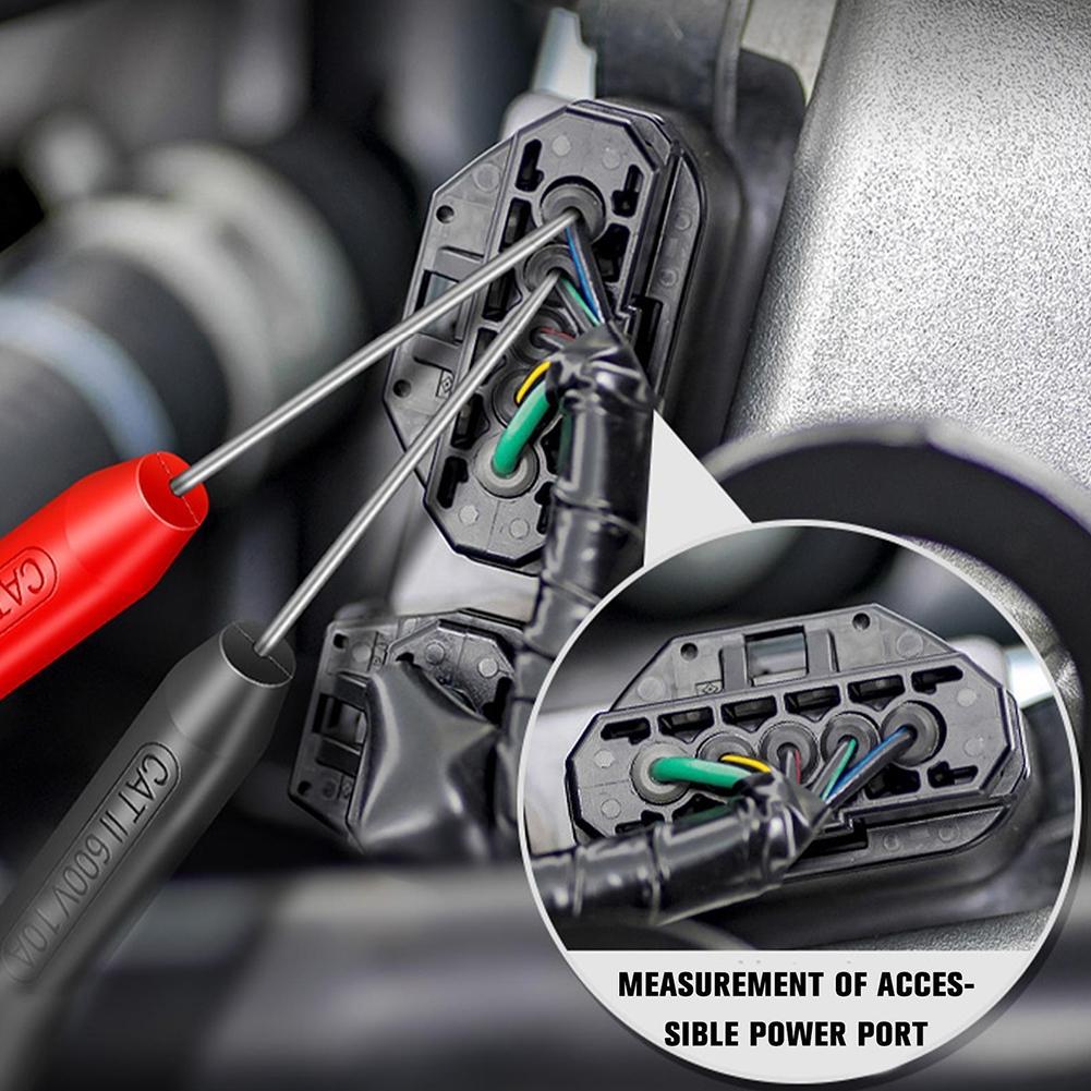 Black+red Car Probes Extention Multimeter PVC+Brass Replacement