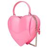 Moschino Inflatable Effect Heart Motorcycle Design Synthetic Leather Heart Bag Shoulder Crossbody Handbag Women Bags Pink AEF2312A730382061206