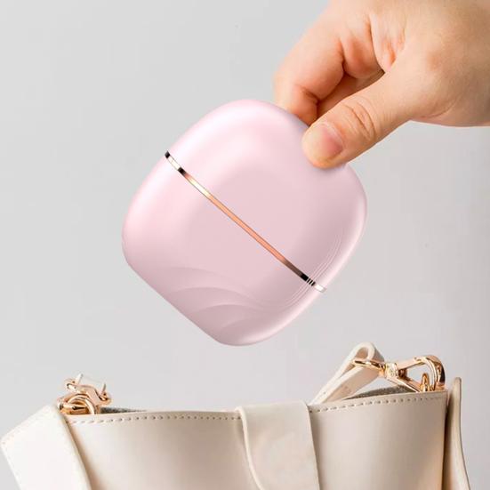 Mini-Haarglättbürste Wiederaufladbar Tragbar 3-stufige Temperaturregelung für Alle Haartypen Schnelles Aufheizen Verbrühungsschutz Heißbürste Freundliches Geschenk