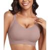 Womens Seamless Push-Up Bra Without Underwire Full Coverage Comfort Fit With Fixed Straps