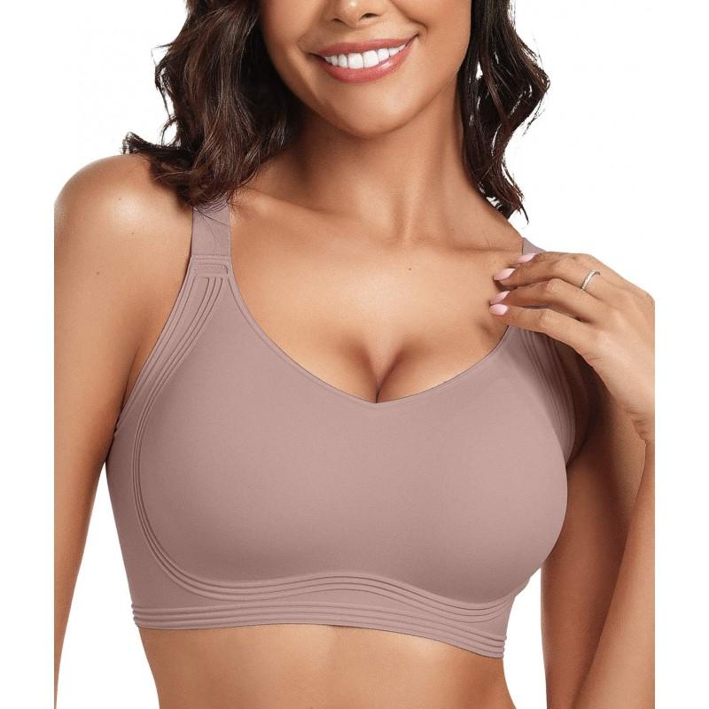 Womens Seamless Push-Up Bra Without Underwire Full Coverage Comfort Fit With Fixed Straps