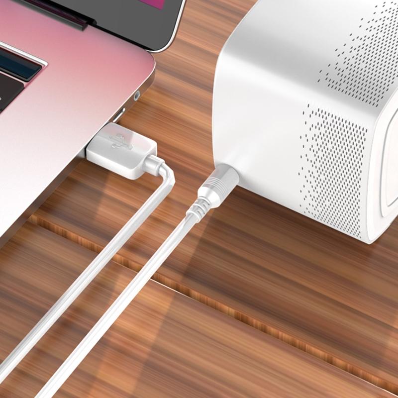 0.5/1/1.5M USB To DC3.5x1.35mm Connector Charging Cable for Electric Toothbrush Speaker Mini Fan