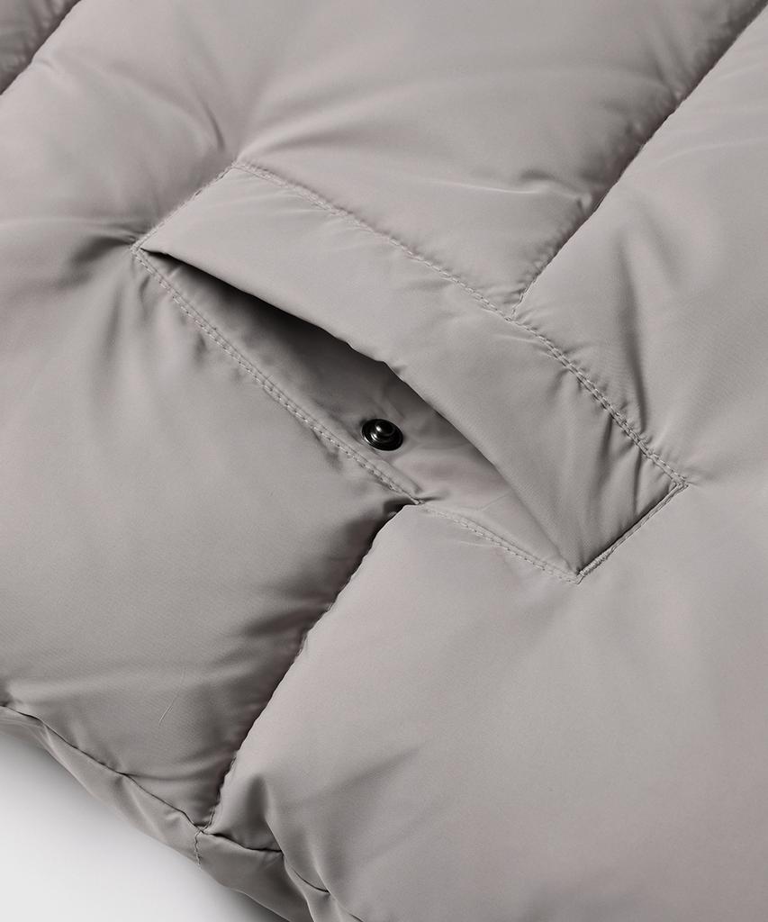 Lemain Second 2Way Oversized Voluminous Wellon Puffer Short Jacket [Gray]