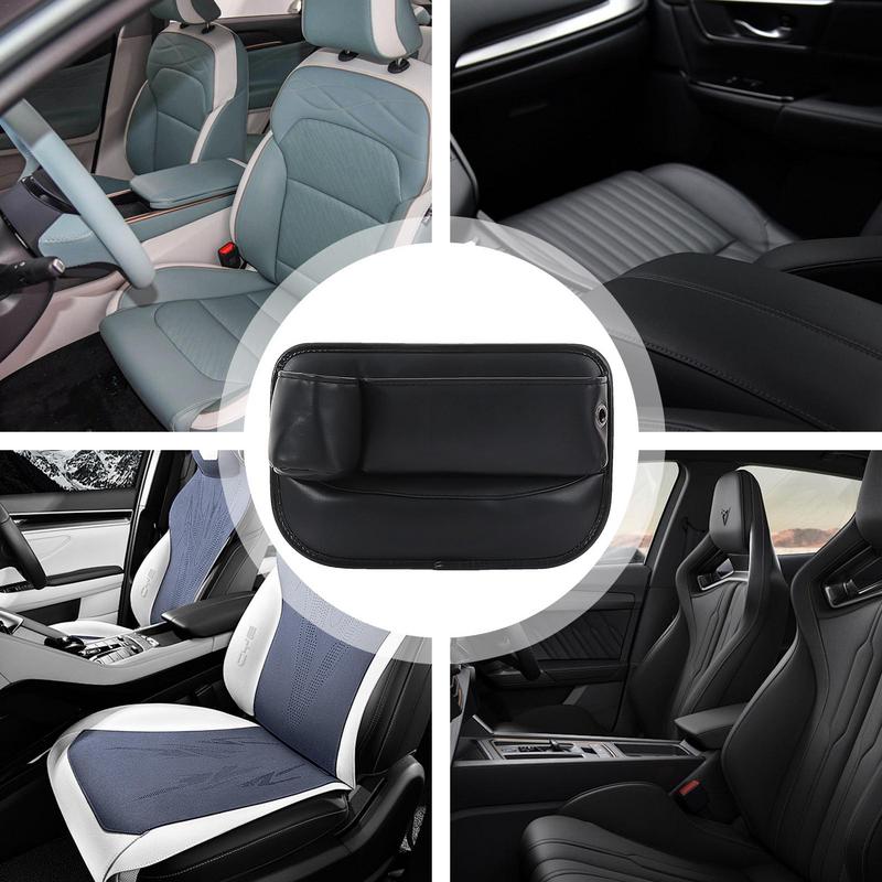 Seat Crevice Storage Box Car Organizer Crevice Filler Storage Organizer Seat Crevice Purse Holder Car Console Organizer Leather