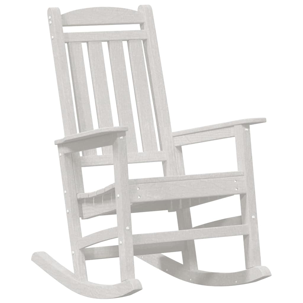Swing Chair 2 Pcs White 92 X 70 X 108 Cm Polyethylene