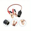 Car High Power Pure Copper Battery with Clip To Cigarette Lighter Female Socket 12V 24V Volt 220W Car Socket Plug