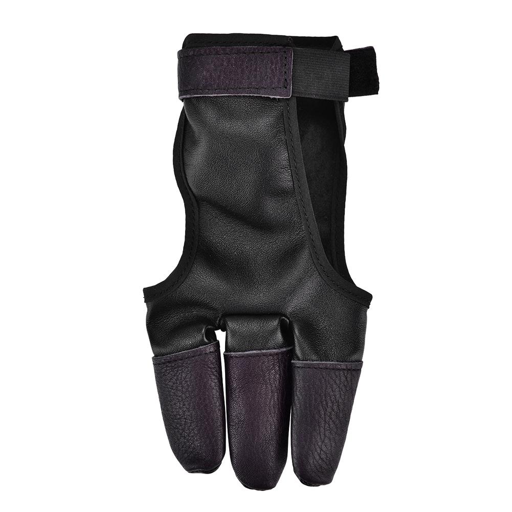 

1pc 3Finger Archery Glove Guard Protector for Recurve Straight Bow Shooting Accessory