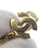 CHANEL Earring Mademoiselle COCO Mark doll motif Plated Gold 17.2g Women Used