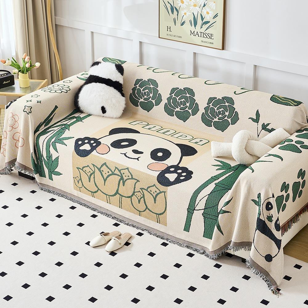 

Universal Ins Cream Wind Sofa Mat Thickened Bohemian Style Sofa Cover Winter S-Style 1