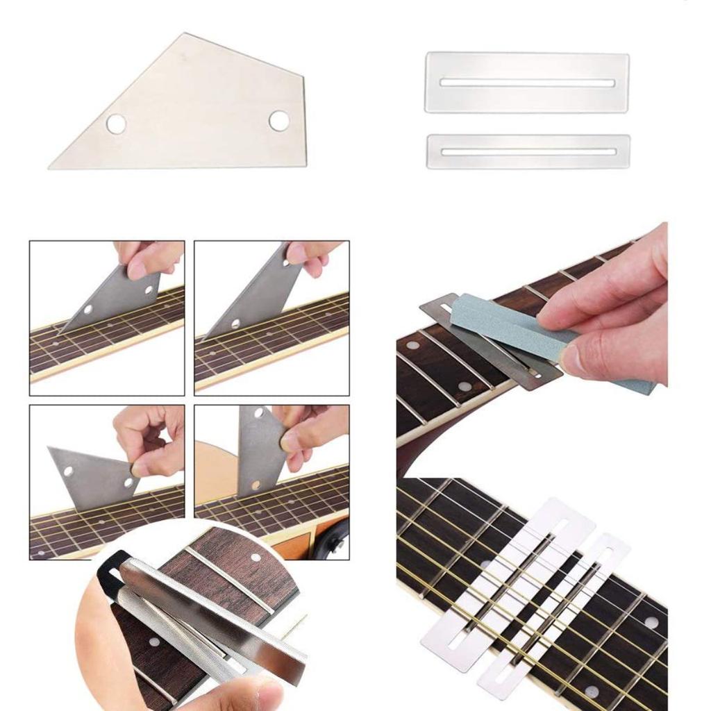 Guitar Repair Kit 25-Piece Set File Gasket 3-in-1 String Clipper Guitar Accessories