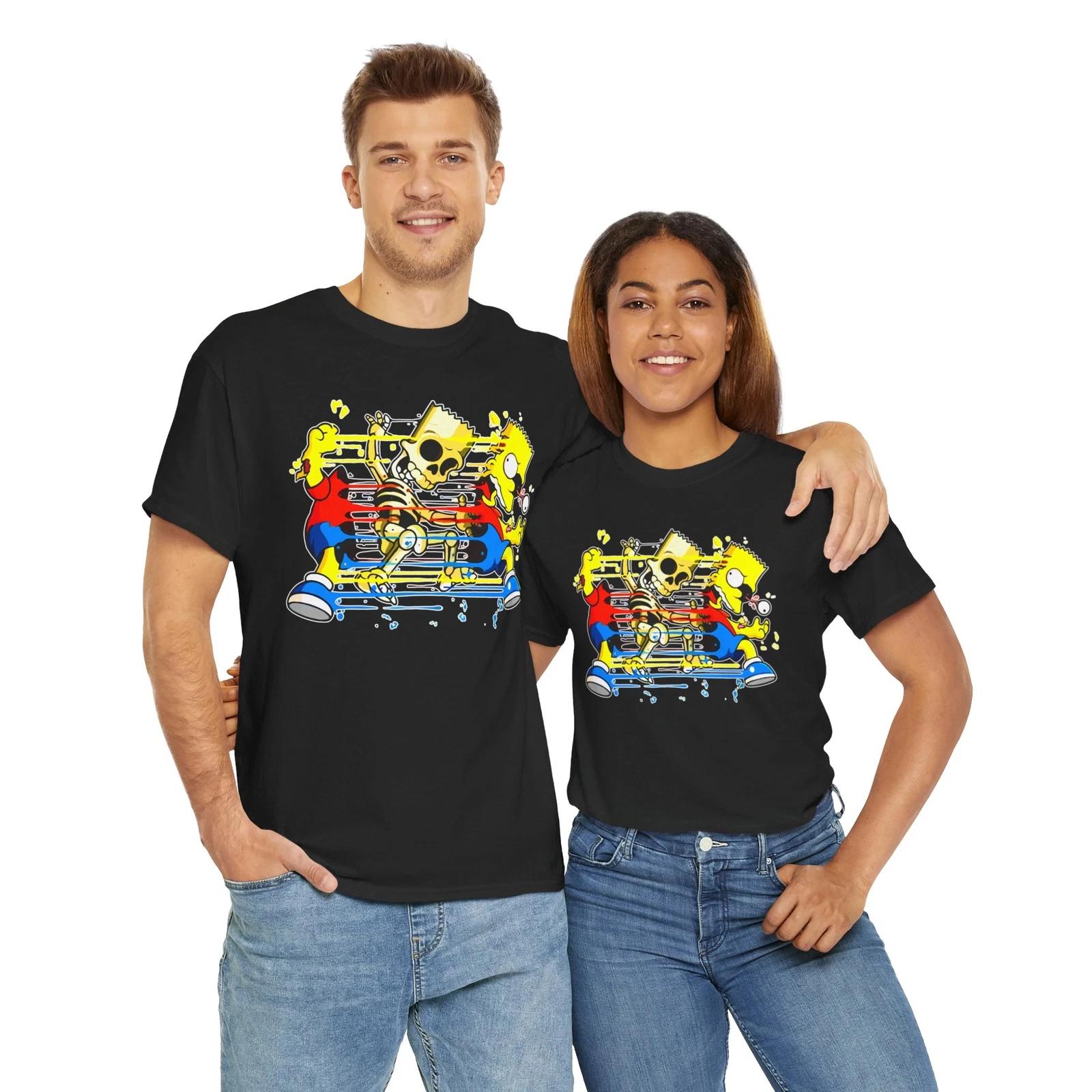 

BART FUN TRENDY GRAPHIC T SHIRT Unisex Heavy Cotton Tee 2XL