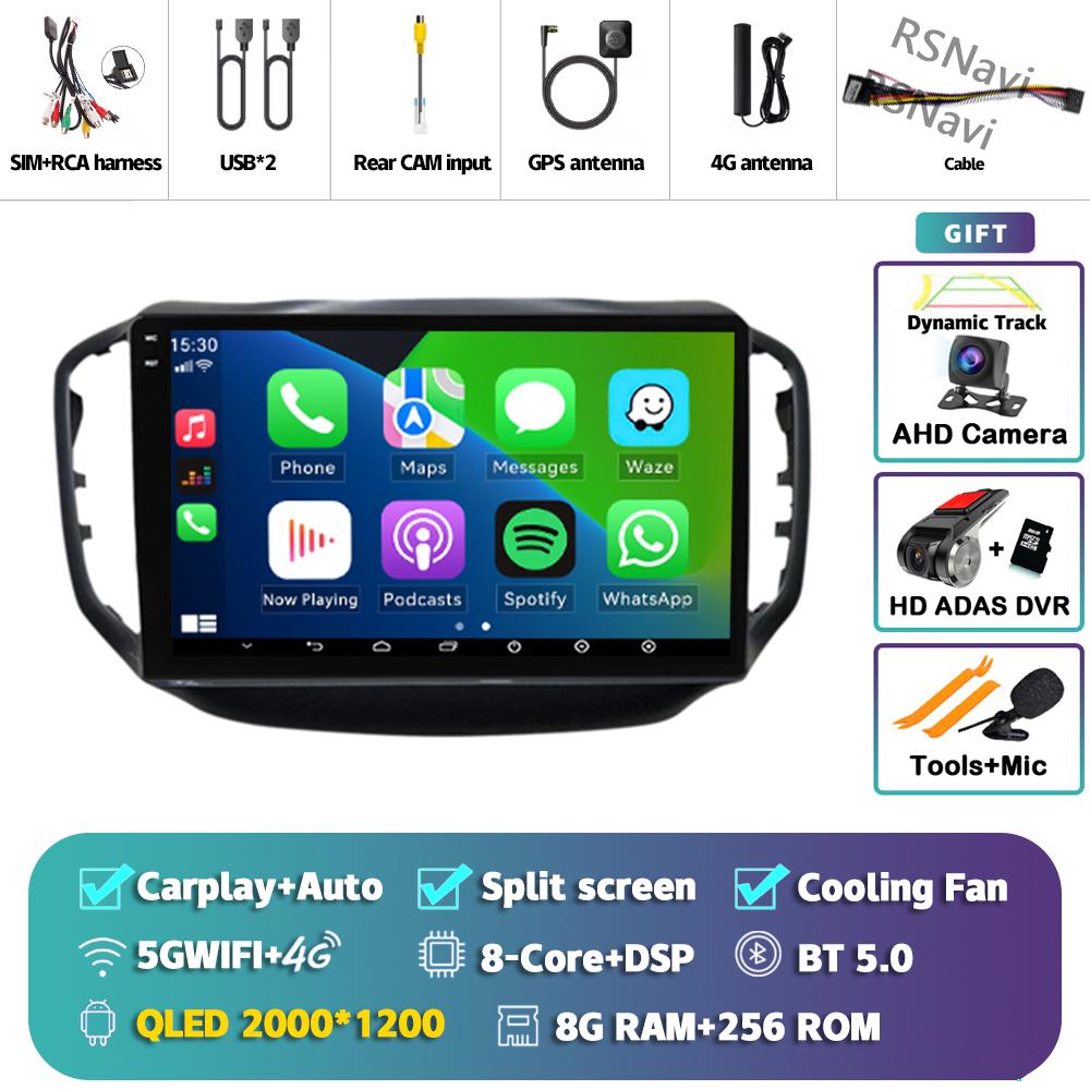 Android 14 Carplay Auto For Chery Tiggo 5 2014 - 2018 Car Radio Player Multimedia Stereo AI Voice 360 Camera Navigation Video BT