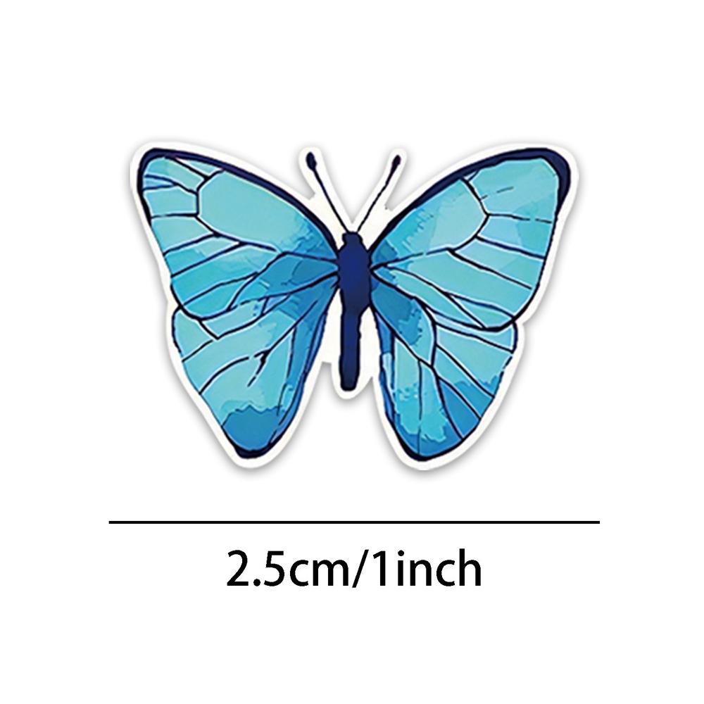 Butterfly Stickers - 500PCS Embossed Waterproof Decals for Nails, Journals & DIY Crafts (Self-Adhesive, Mixed Colors)
