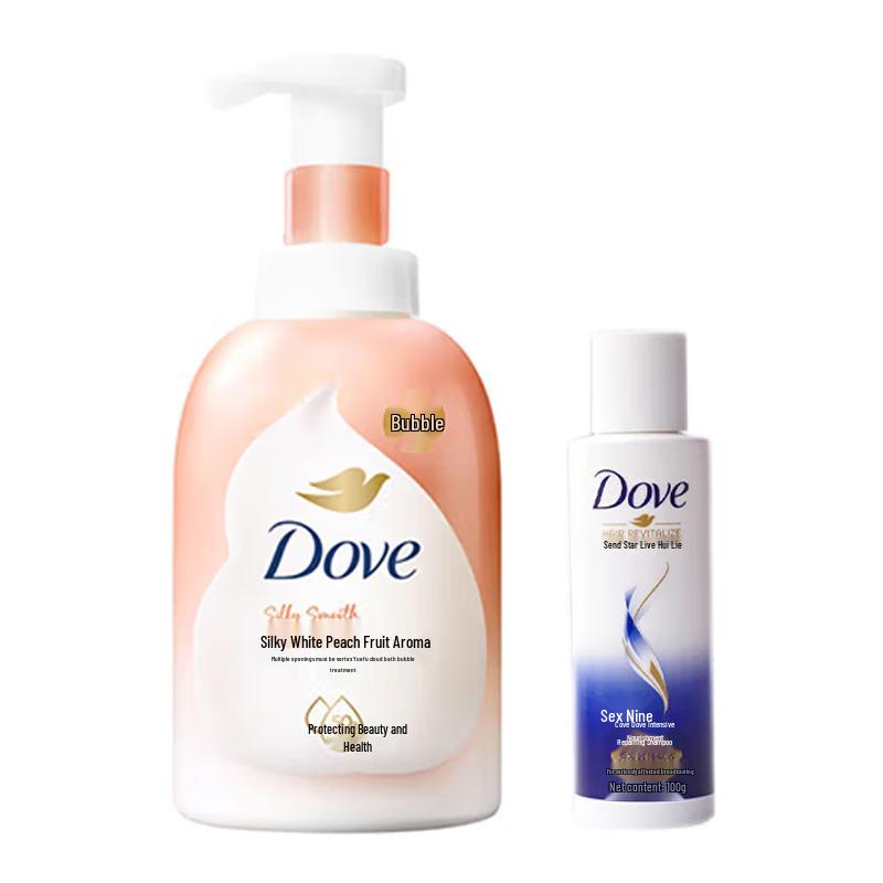 

Dove White Peach Scented Shower & Shampoo Set