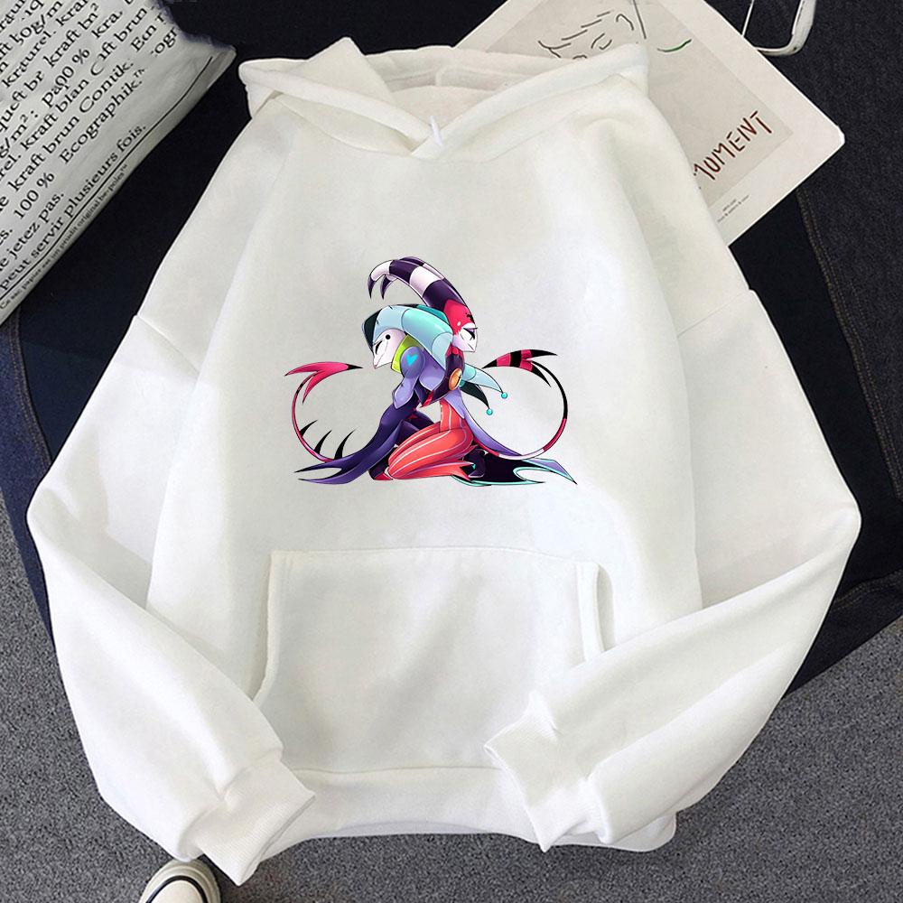 Helluva Boss Anime Print Hoodies Graphic Printing Harajuku Kawaii Sweatshirt With Hooded Cute Clothing Sudaderas Cartoon Hoody