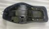 Dual Seat Black Leatherite With White Beading Fit For BSA Classic Motorbikes