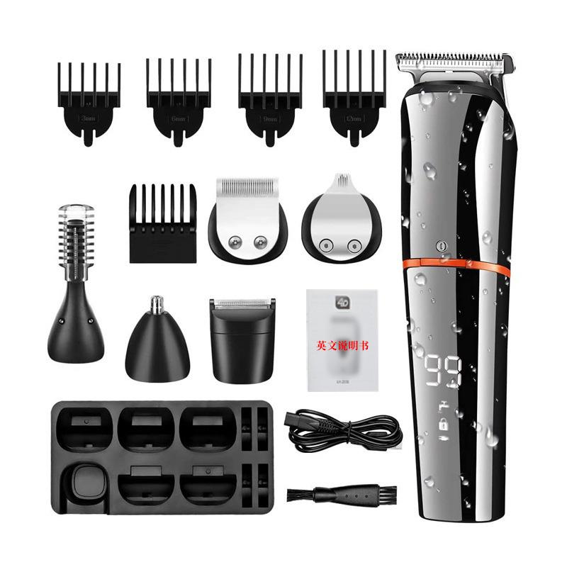 10 In 1 Multi-function Trimmer Men's Face, Beard, Body Grooming Kit Electric Hairdresser Nose Trimmer Rechargeable