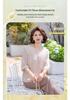 Elegant Chiffon Seven-Sleeve Top for Mom - Dignified & Stylish Summer Wear for Middle-Aged & Elderly Women