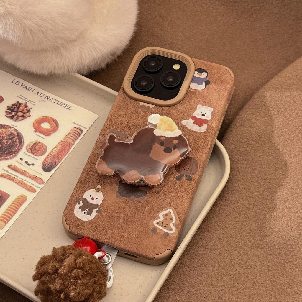 Ins Suede Cartoon Sausage Phone Case Suitable for 11/12/13/14/15/16