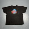 Vintage 90er Planet Hollywood Reno Grafik T-Shirt XL Schwarz USA Unisex