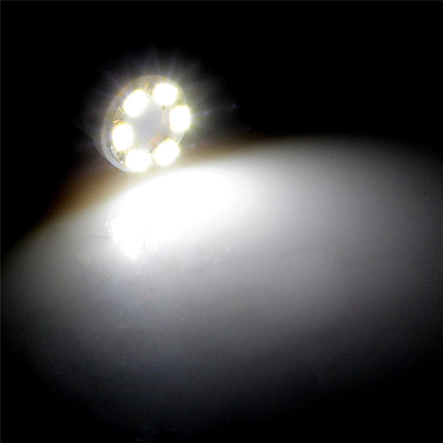 12Pcs 0.2W T10 6 LED 1210SMD Instrument Panel Light Dash Light Bulb For 12V Car