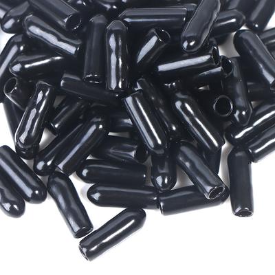 200 Pièces Bouchon d'Extrémité Rond en Caoutchouc Couvercle Pour Protecteur de Filetage de Vis de Tuyau Bouchons Push-Fit Accessoires Serre-tête DIY