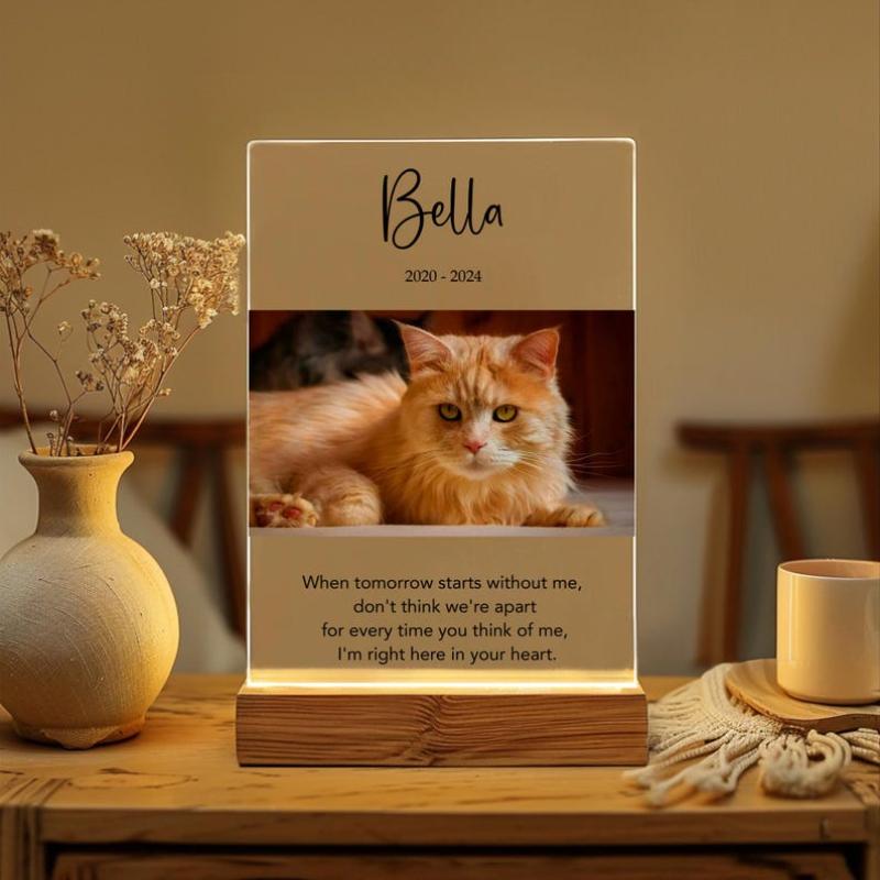 Personalized Custom Photo Pet Memorial Keepsake Sympathy Condolence Remembrance Gift In Loving Memory Of Beloved Dog Cat Meaning