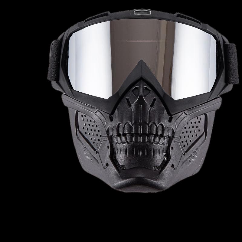 Skull Mouth Motorcycle Off-road Goggles with Windproof Mask