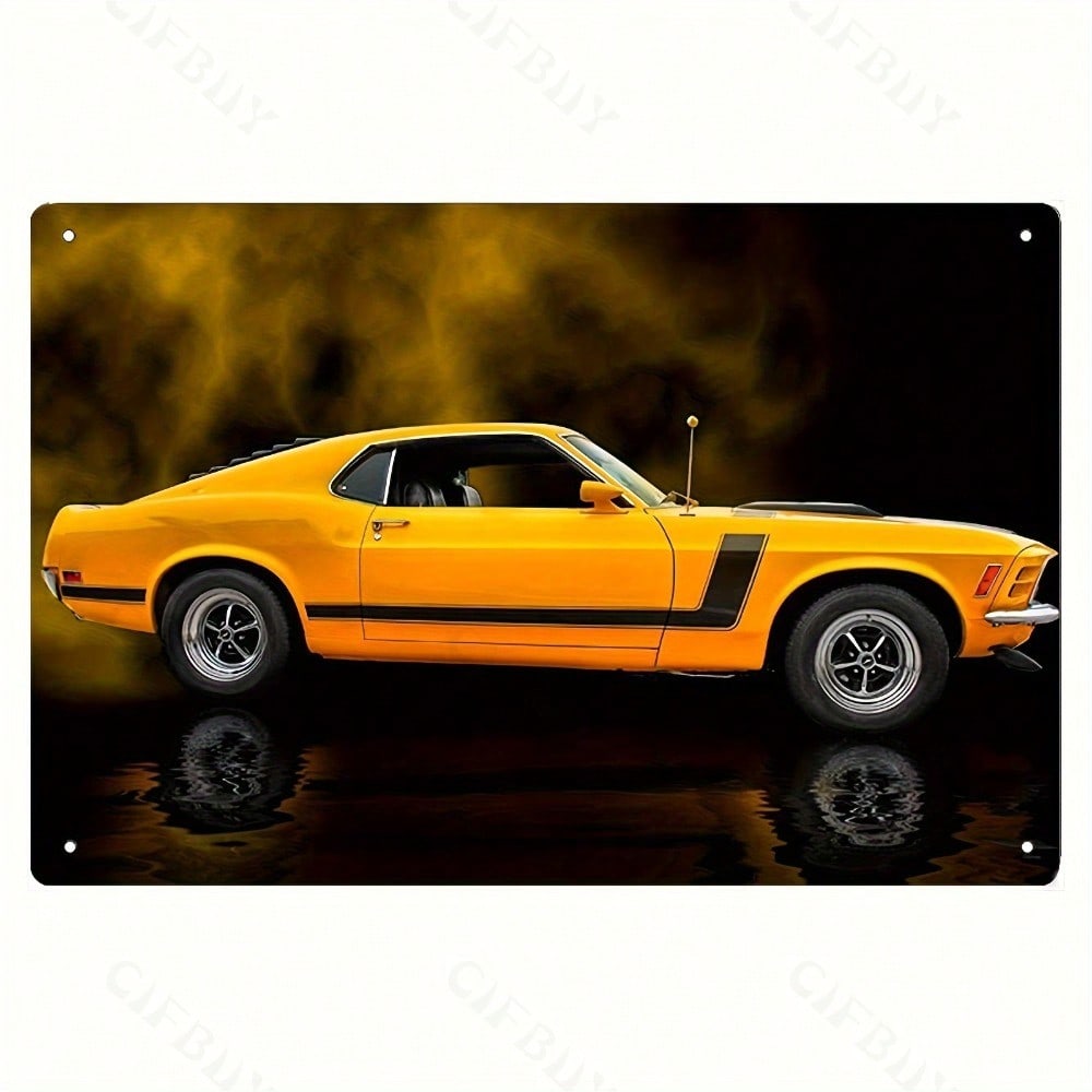 

8x12 Inch Vintage Classic Car Metal Sign Wall Decor Weatherproof Iron Embossed Art Plate With Pre Drilled Holes For Garage Home Bar 20x30 різнокольоровий