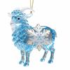 Acrylic Goat Pendant with Snowflake Goat Car Ornament Goat Hanging Ornament  Christmas Tree Decor