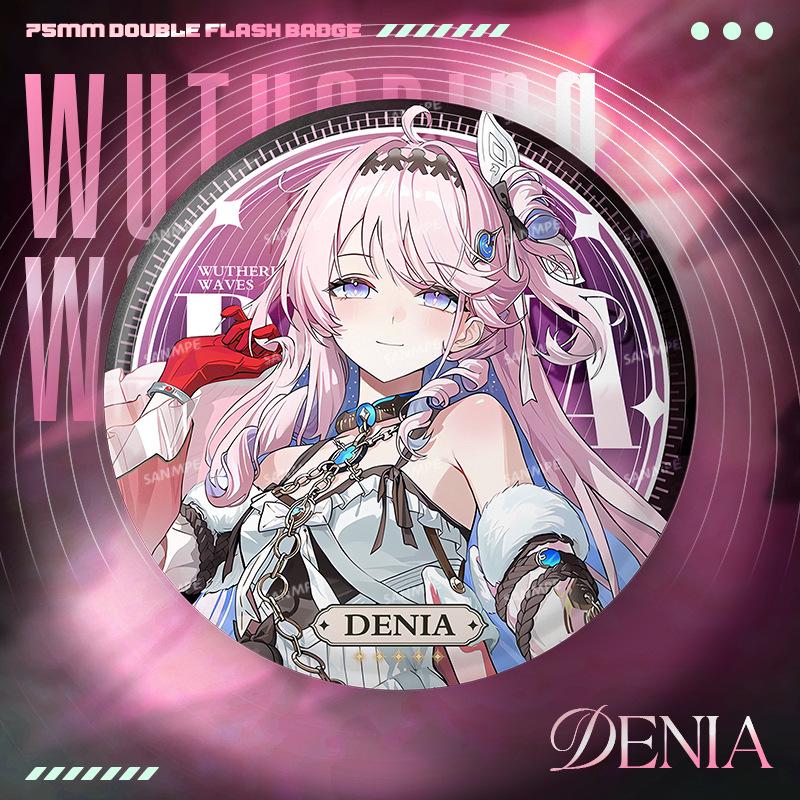 

Honkai Star Rail 3.0 Character Standee: Morninglin Naixige Lika with 75mm Tin Badge Pain Bag 75mm Tin Badge