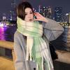 Korean Atmosphere, High-grade Plaid Fringed Scarf, Women's Winter New Versatile Thickened Warm Scarf, Shawl