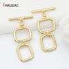 14K Gold Plated Toggle Clasps Hooks For Bracelets Necklace Making Jewelry Supplies 2026 New Design OT Clasps Accessories