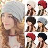 Unisex Winter Plicate Baggy Beanie Knit Crochet Ski Cap Oversized Slouch Hat
