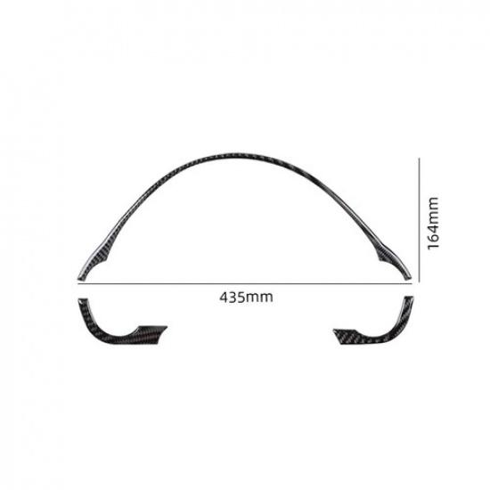 4Pcs Carbon Fiber Interior Speedometer Cover Trim Sticker For Acura TL 2009-14