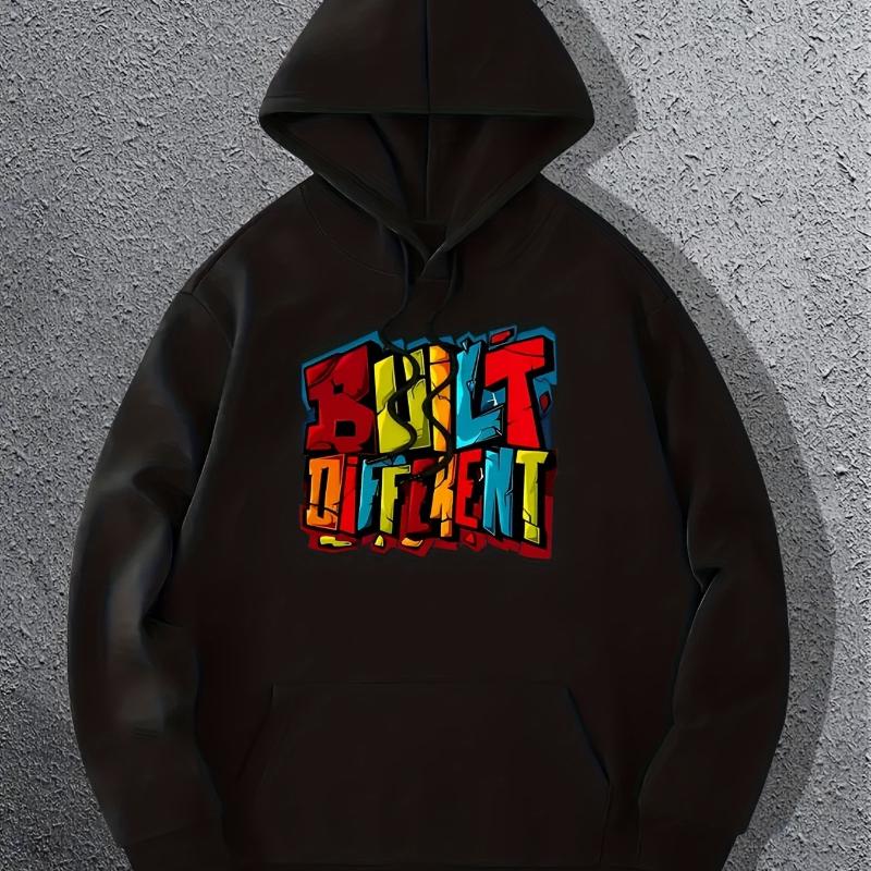 

Спущенное плечо и мешковатый крой, мужская толстовка с капюшоном оверсайз, отлично подходит для уличной моды XXL чёрный