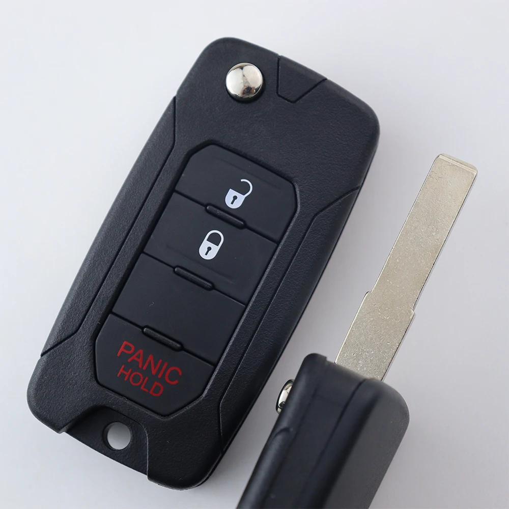 Autoschlüsselanhänger Hülle Gehäuse für Jeep Renegade Compass 2016 2019 2020 2021 für Fiat 500X 2015 2017 2018