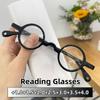 Vintage Small Round Frame Presbyopia Glasses HD Anti Blue Light Pressure Resistant Durable Eyewear