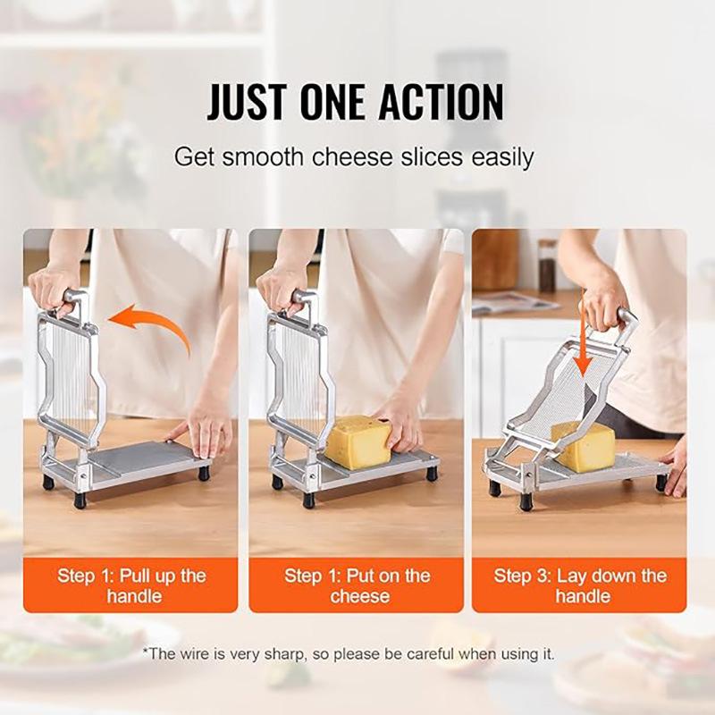 Steel Solid Cheese Slicer Home Use Quick Flat Board Cheese Cutter Machine