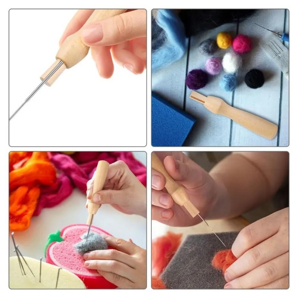3 Sizes Felting Needles Felting Needles Set Felting Needles with Bottle for Beginners